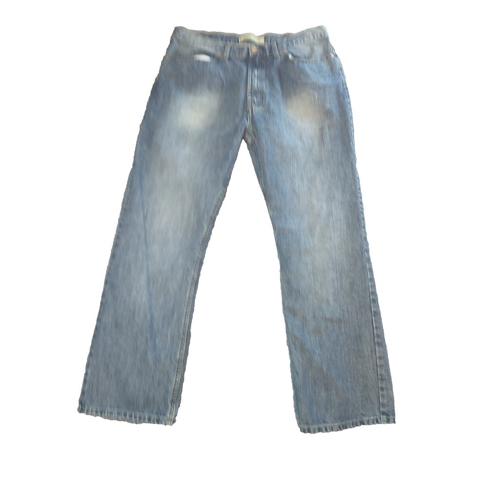 Wrangler Straight Fit Mens Light Wash Blue Denim Jeans 36x31 (Measures 36x31)